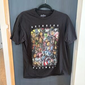 Marvel Avengers Assemble Black T-Shirt